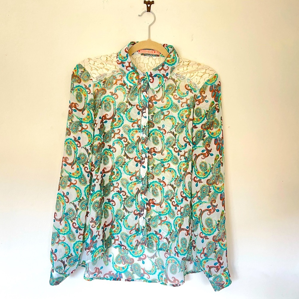 Fun print blouse